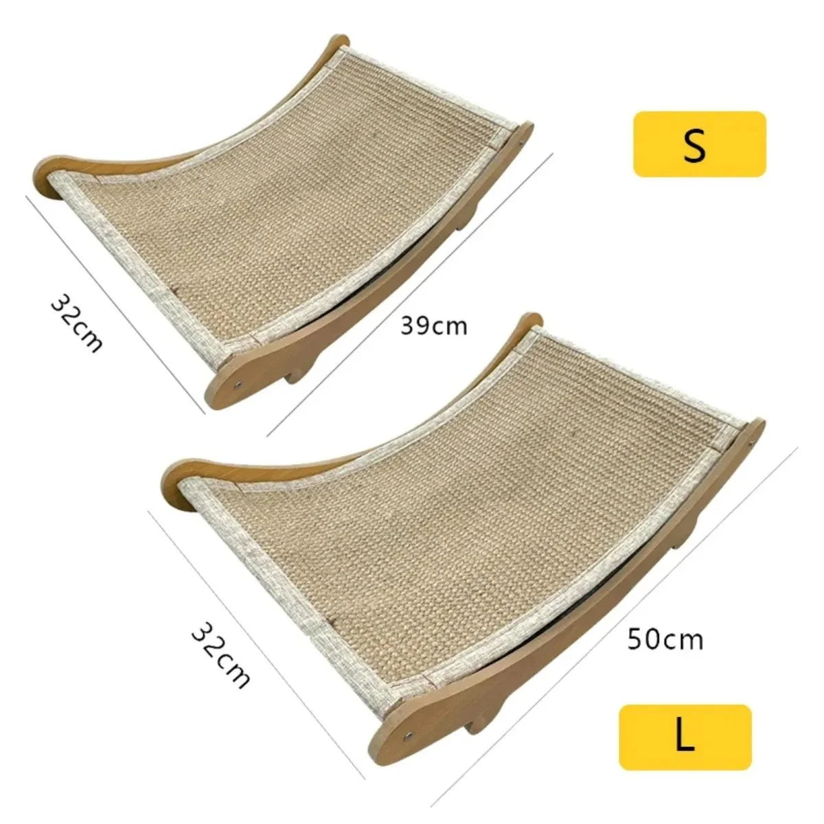 Cat Scratcher & Bed Sisal Non-Slip Padded Resting Spot