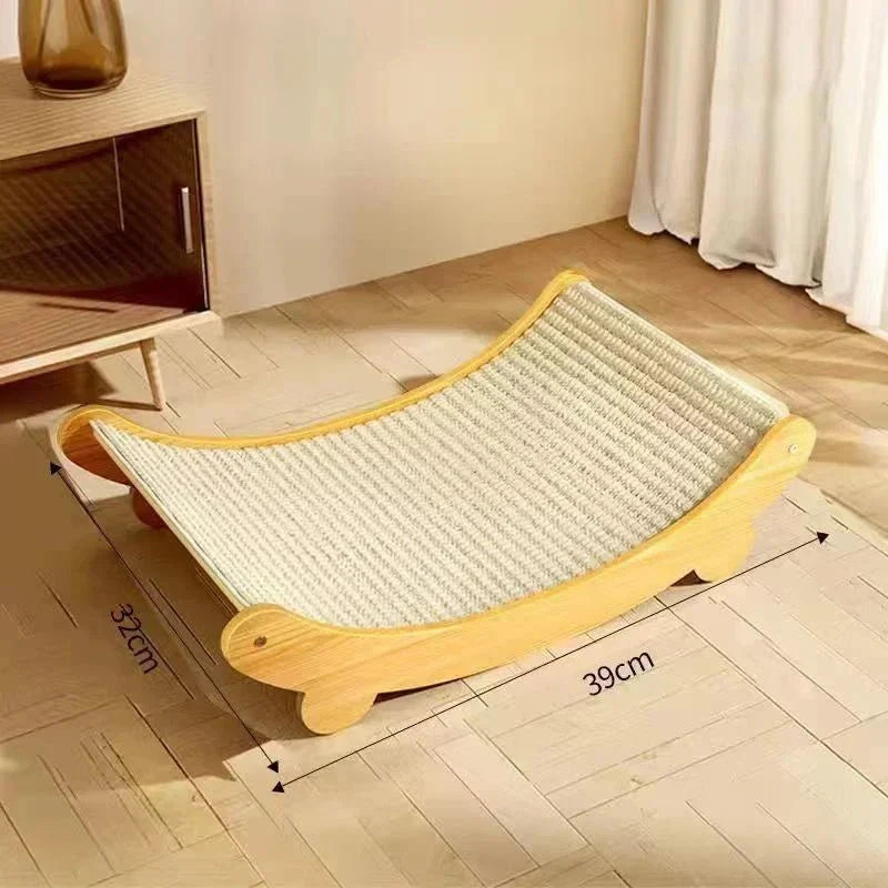 Cat Scratcher & Bed Sisal Non-Slip Padded Resting Spot