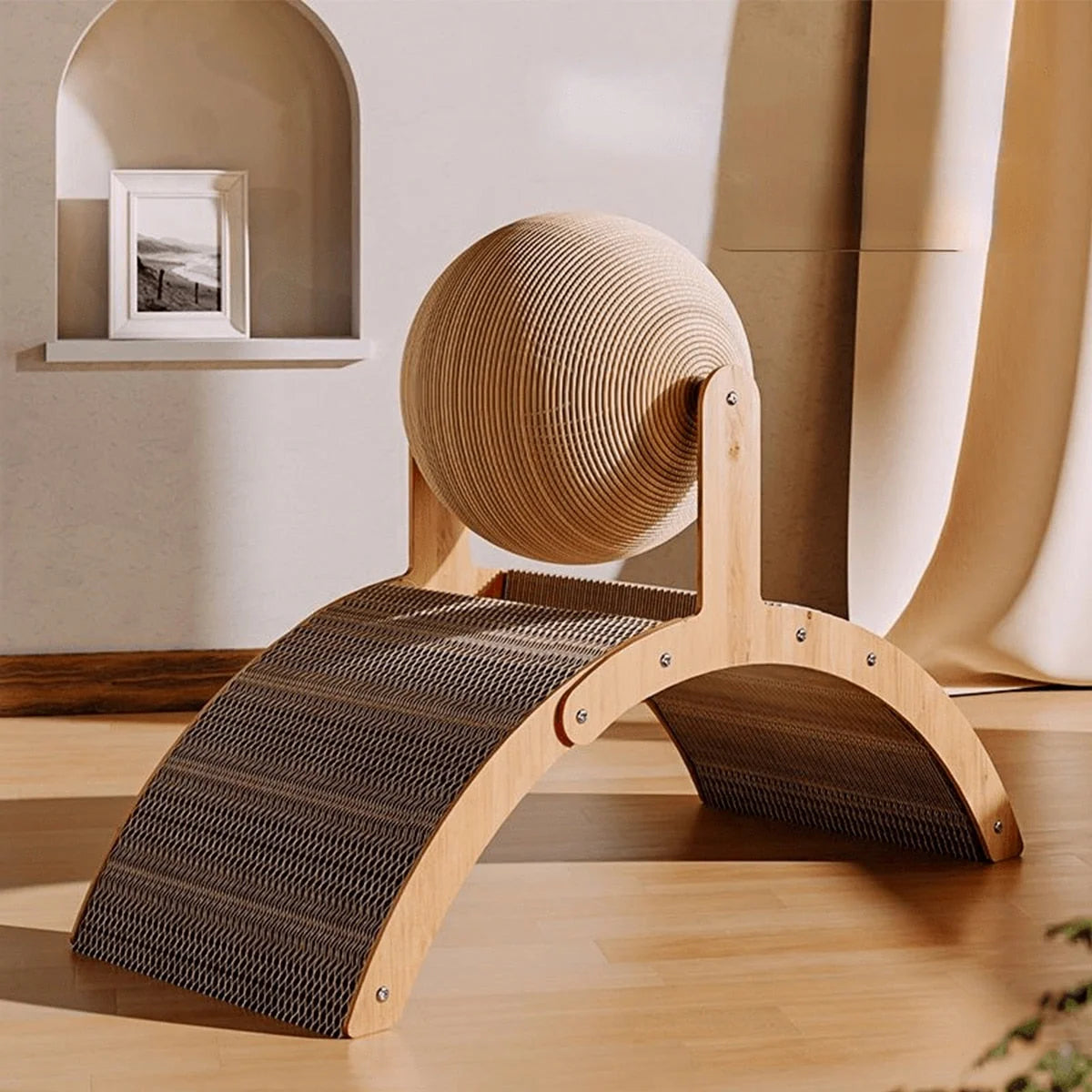 Cat Scratcher Board Wooden Play & Lounge