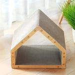 Cat Scratcher Hut Wooden Cozy Lounger & Furniture Protection