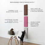 Cat Scratcher Wall-Mounted Modular Textured Surface
