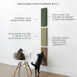 Cat Scratcher Wall-Mounted Modular Textured Surface