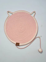 Cat Scratching Mat Natural Sisal Double-Sided Dangling Toy