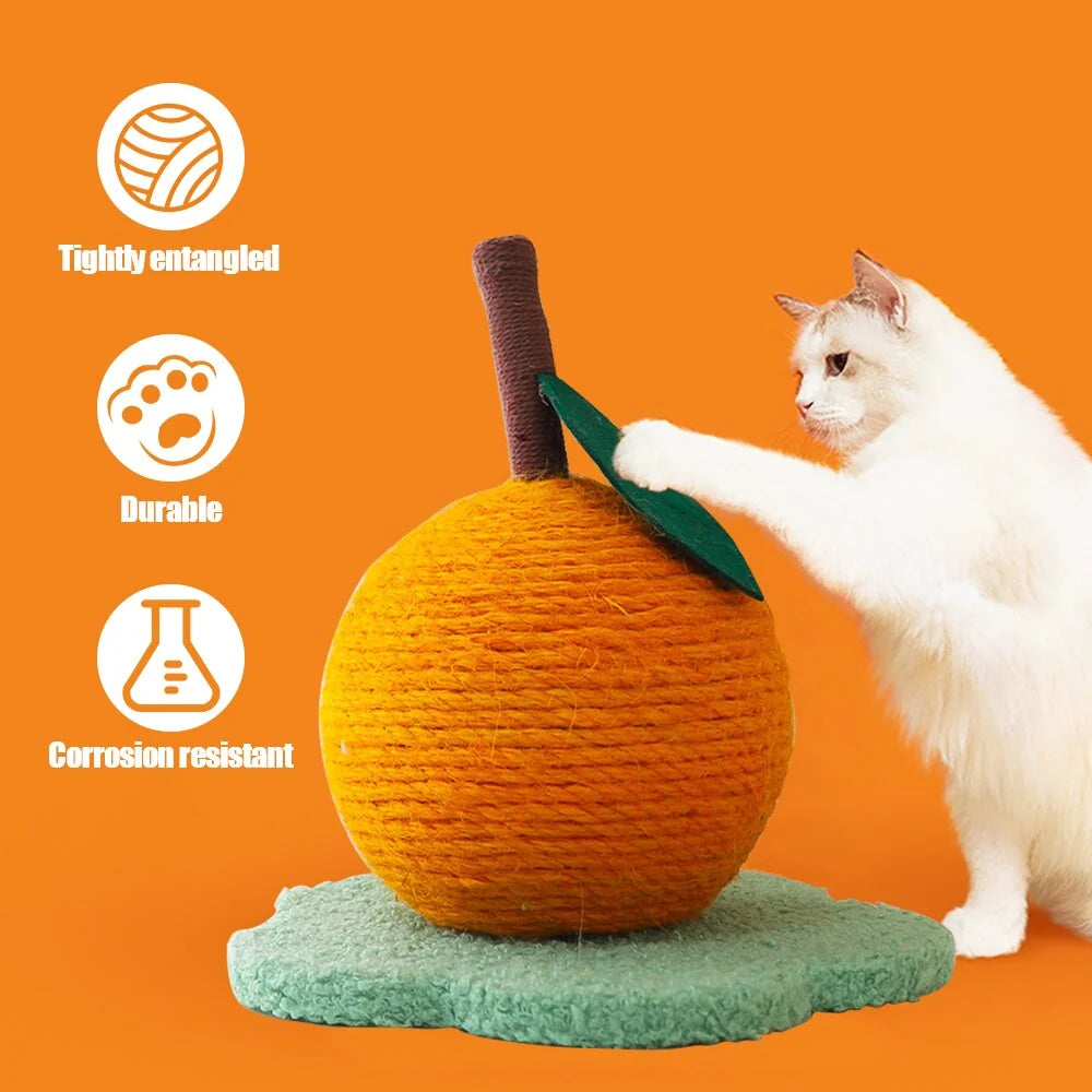 Cat Scratching Toy Sisal Orange Tree Design