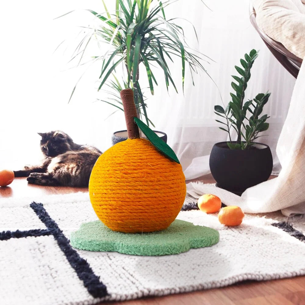 Cat Scratching Toy Sisal Orange Tree Design