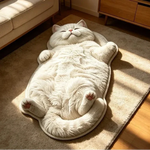 Cat Shaped Rug Soft Washable Non-Slip Backing