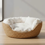 Cat Sofa Bamboo Frame Cotton Cushion Removable Washable Cover