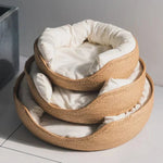 Cat Sofa Bamboo Frame Cotton Cushion Removable Washable Cover