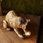 Cat Table Lamp Resin Kitten Design