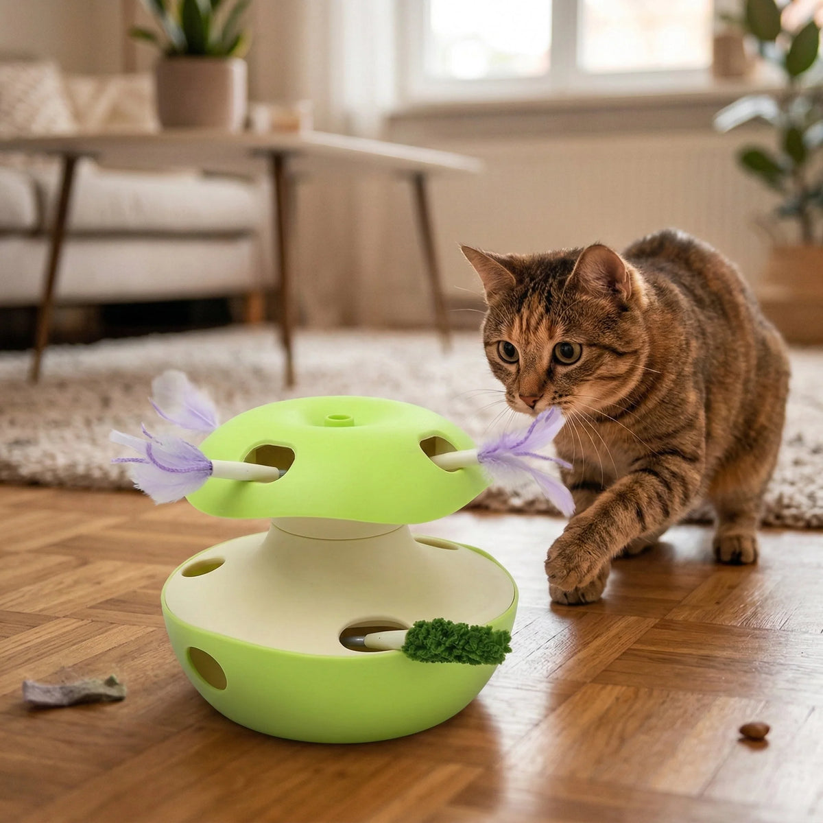 Cat Teaser Toy Automatic Motion Compact Stable Base