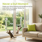 Cat Teaser Toy Automatic Moving Ropes Rechargeable Suction Mount