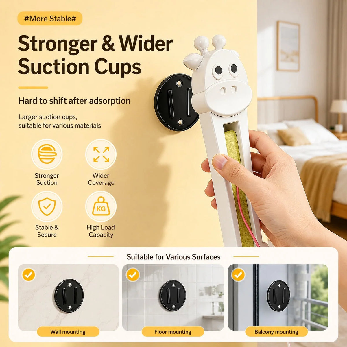 Cat Teaser Toy Automatic Moving Ropes Rechargeable Suction Mount