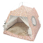 Cat Tent Bed Foldable Polyester & Mosquito Net