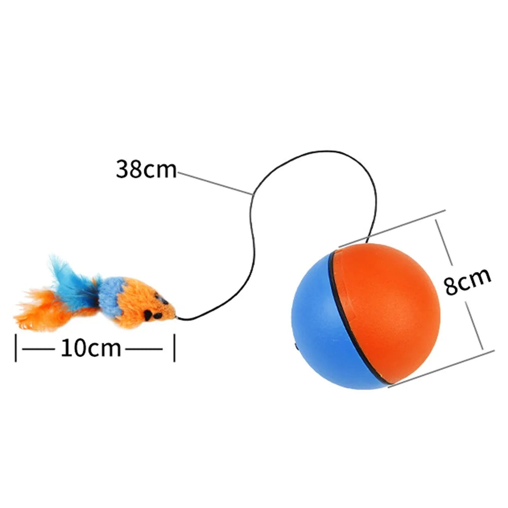 Cat Toy Automatic Erratic Movement Feather Attachment