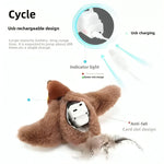Cat Toy Motion-Activated Flapping Bird USB-Rechargeable