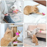 Cat Toy Wearable Silicone Ankle Strap Feather Design