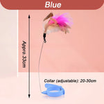 Cat Toy Wearable Silicone Ankle Strap Feather Design