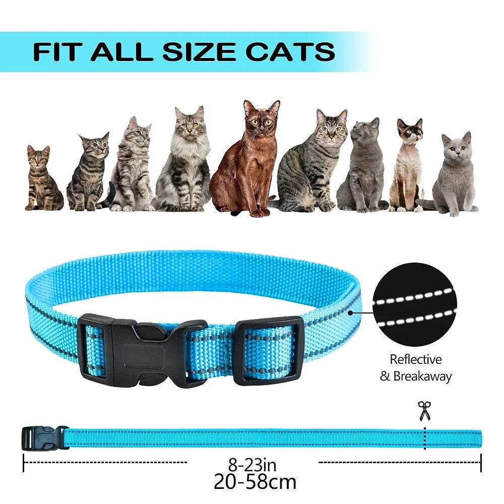 Cat Training Collar Sound Vibration Shock Modes Waterproof