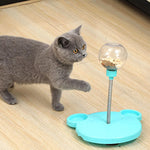 Cat Treat Dispenser Toy Interactive Suction Cup Base