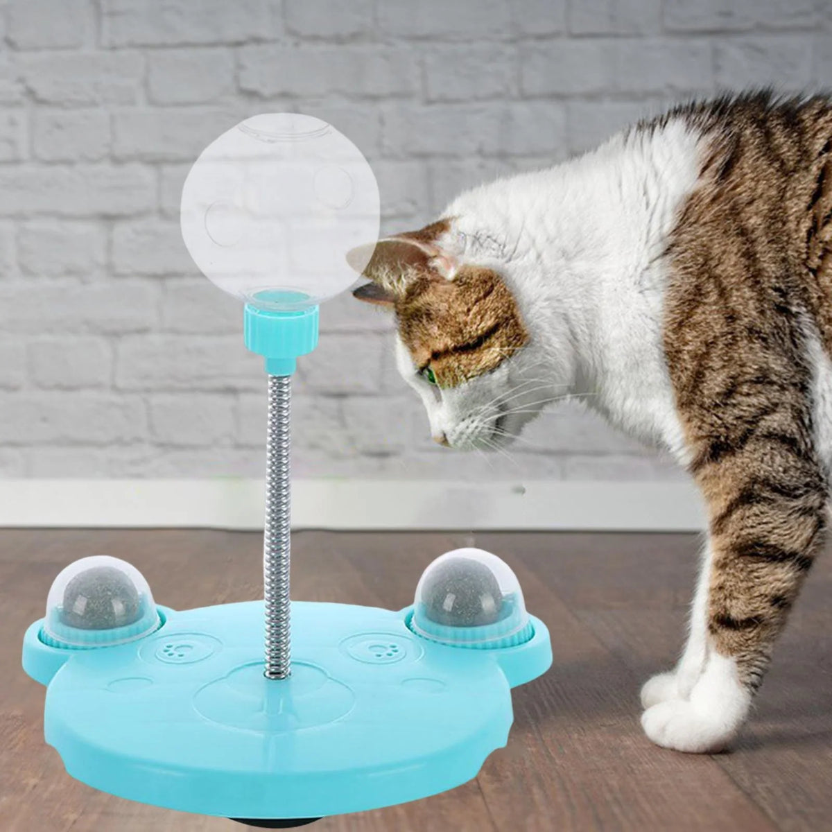 Cat Treat Dispenser Toy Interactive Suction Cup Base