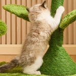 Cat Tree Flower-Shaped Plush Nest & Sisal Scratching Posts
