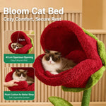 Cat Tree Flower-Shaped Plush Nest & Sisal Scratching Posts