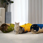 Cat Tunnel Bed Soft Padded Felt Perforated Walls