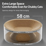 Cat Tunnel Scratcher Bed Transparent Panel Double Layer