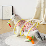 Cat Tunnel Toy Foldable Multiple Entry Points