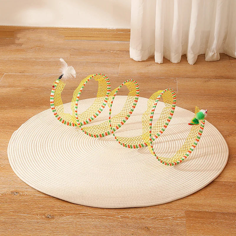 Cat Tunnel Toy Foldable Multiple Entry Points