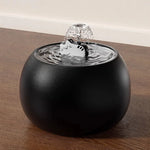 Cat Water Fountain Ceramic Bowl Continuous Circulation Filtration