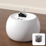 Cat Water Fountain Ceramic Bowl Continuous Circulation Filtration