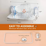 Cat Window Bed Foldable Suction Cups Plush Cushion