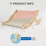 Cat Window Hammock Wooden Frame Washable Canvas Adjustable Legs