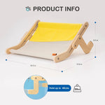 Cat Window Hammock Wooden Frame Washable Canvas Adjustable Legs