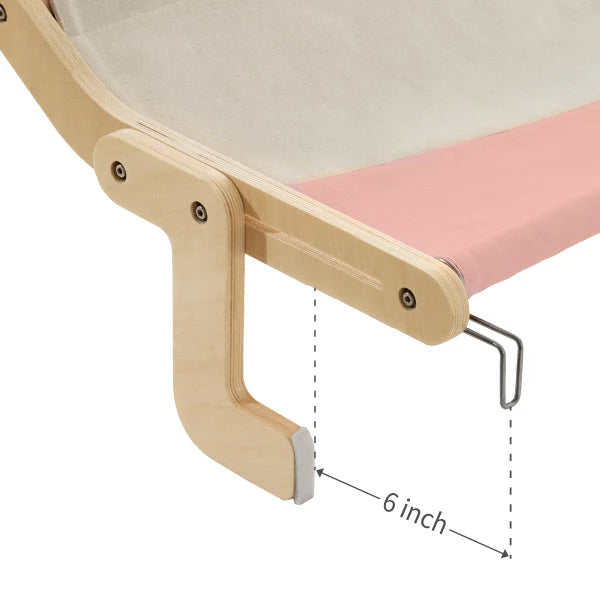 Cat Window Hammock Wooden Frame Washable Canvas Adjustable Legs