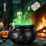 Cauldron Floating Potion Bottle Fog & Glow Display