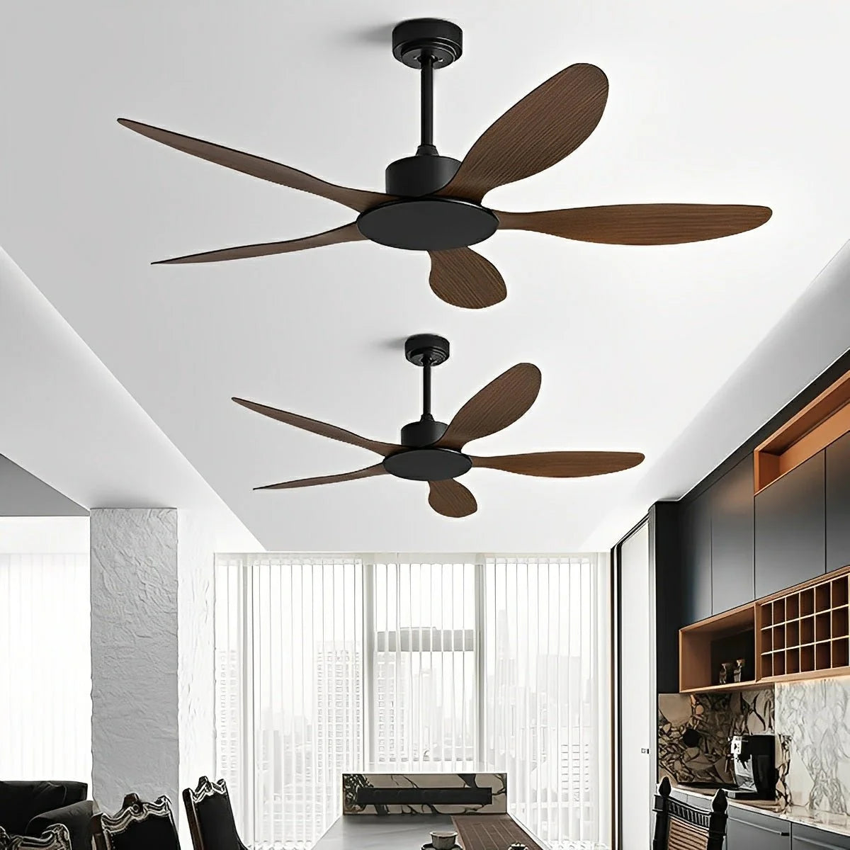 Ceiling Fan Quiet Reversible DC Motor Remote Controls