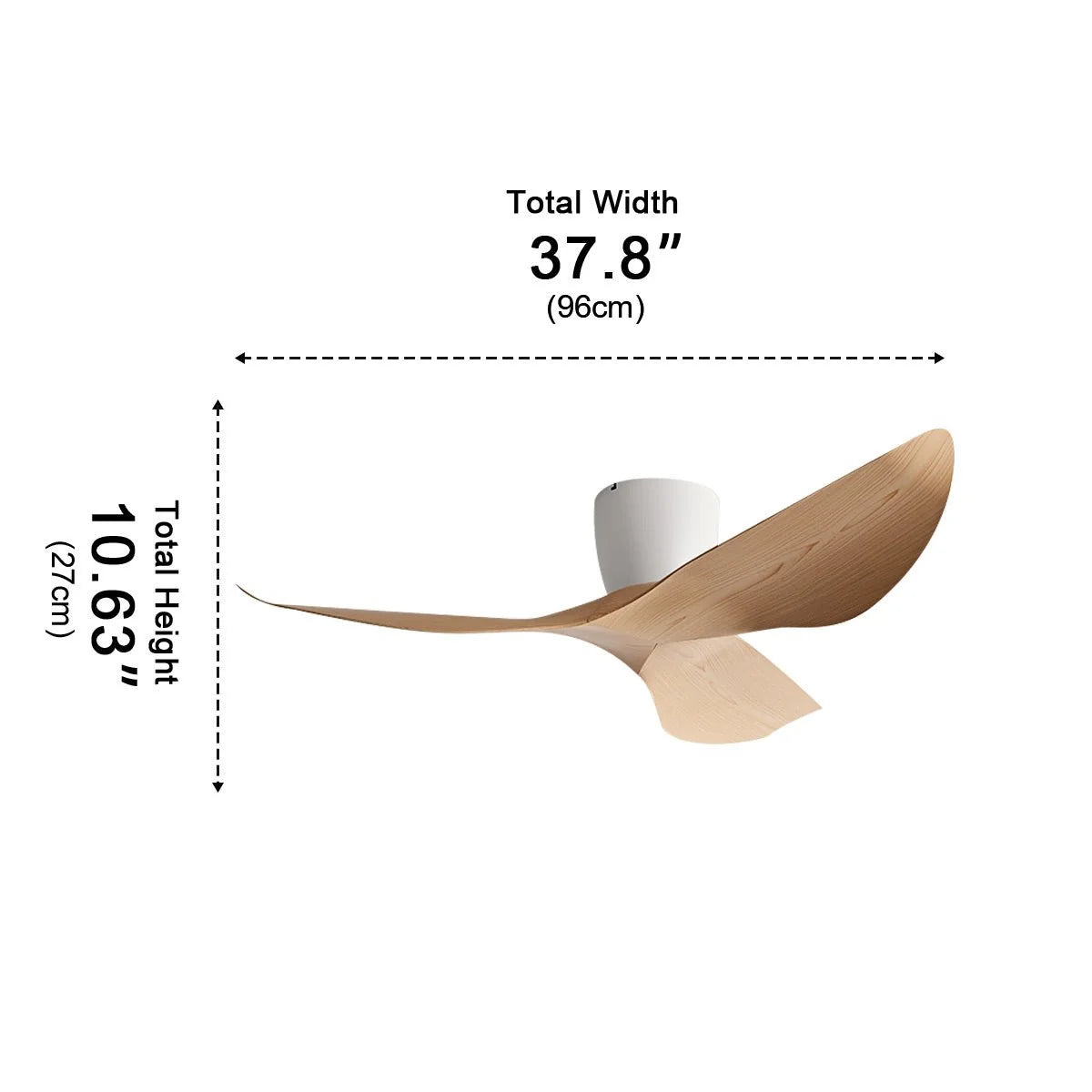 Ceiling Fan Quiet Reversible DC Motor Six Speeds