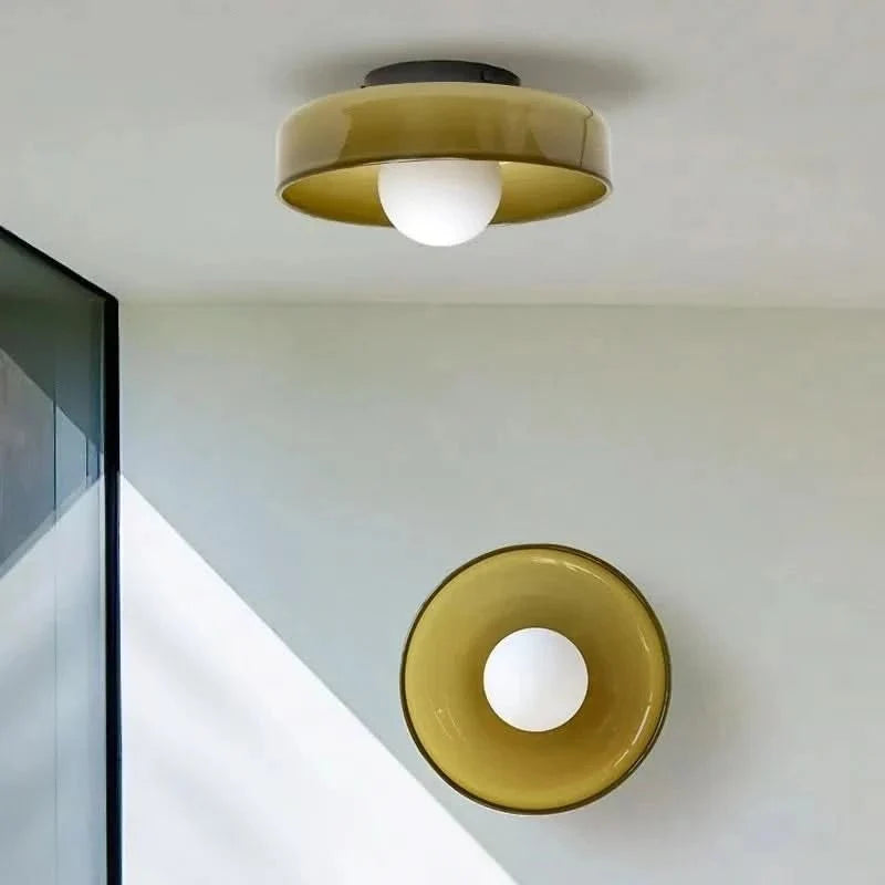 Ceiling Lamp Glass Nordic Design LED-Compatible Warm Light