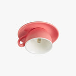 Ceiling Light Ceramic Coffee Mug Design Built-In LED Lighting