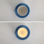 Ceiling Light Ceramic Coffee Mug Design Built-In LED Lighting