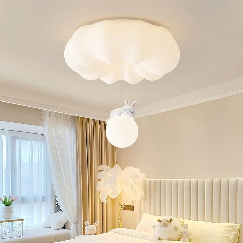 Ceiling Light Cloud-Shaped Three-Color Lighting Adjustable Height