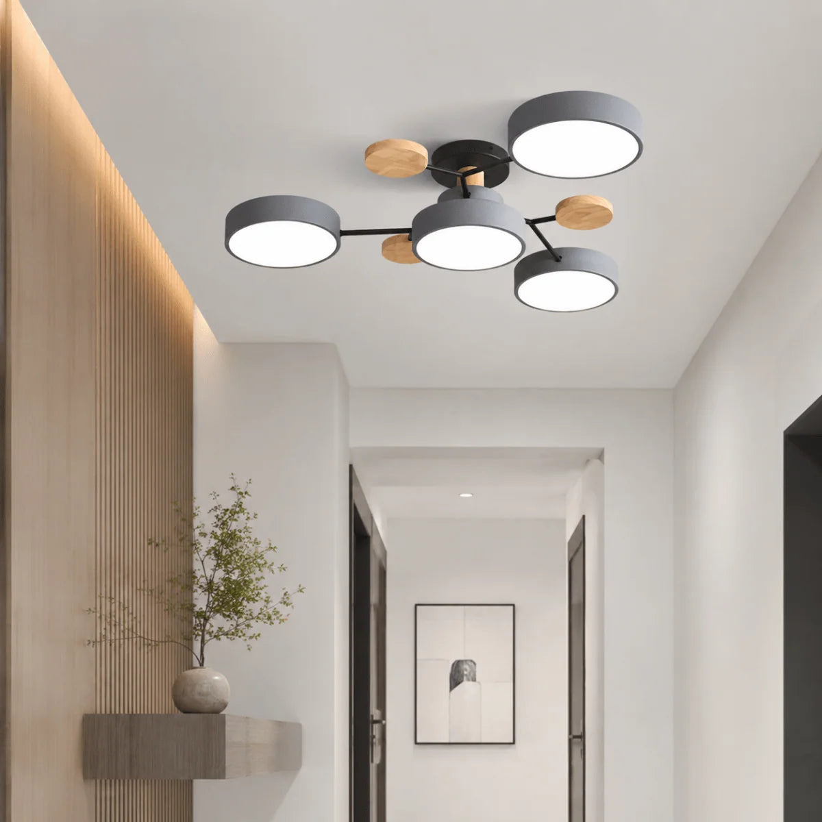 Ceiling Light LED Round Three-Color Replaceable LEDs