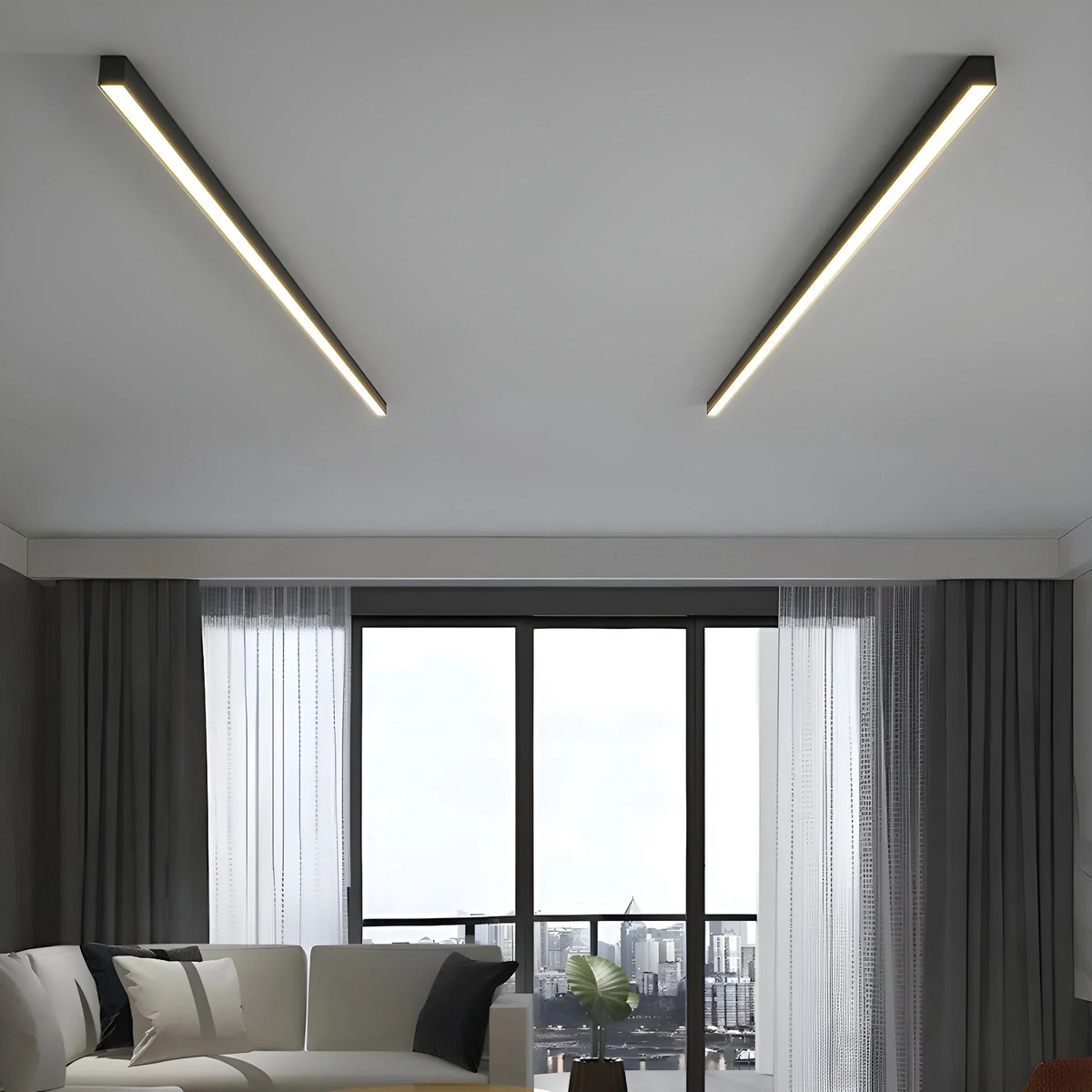 Ceiling Light Linear LED Dimmable Three Color Modes