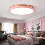 Ceiling Light Metal & Natural Wood LED-Compatible 18W