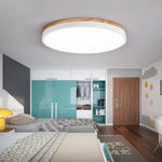 Ceiling Light Metal & Natural Wood LED-Compatible 18W