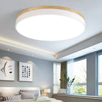 Ceiling Light Metal & Natural Wood LED-Compatible 18W