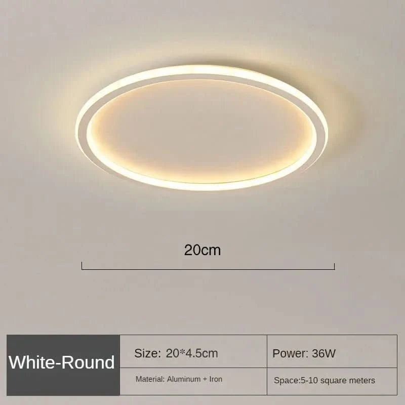 Ceiling Light Round Scandinavian LED Glare-Free Dimmable