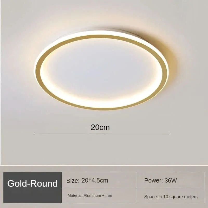 Ceiling Light Round Scandinavian LED Glare-Free Dimmable